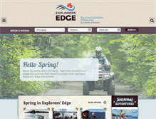Tablet Screenshot of explorersedge.ca